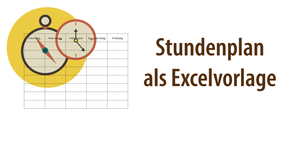 Stundenplan Fur Die Schule Als Excel Vorlage