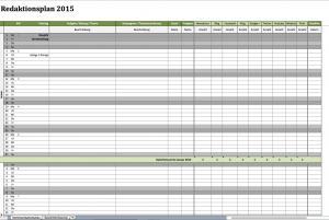 Redaktionsplan 2015