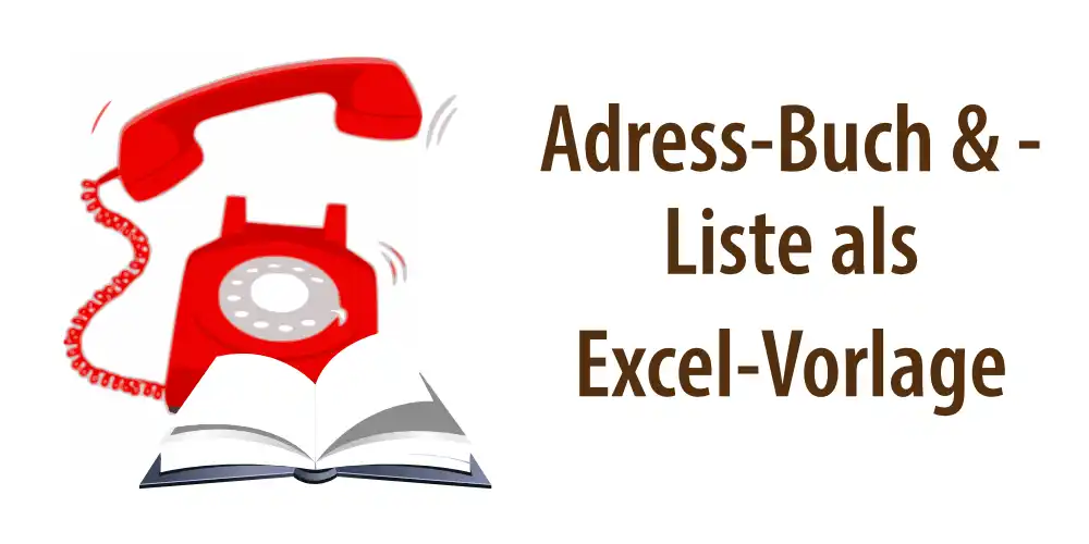 Artikelbild zum Artikel "Adressliste & -Buch als kostenlose Excel-Vorlage"