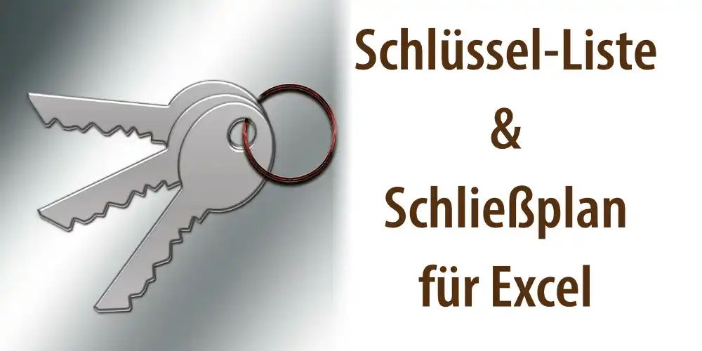 Artikelbild für "Schließplan und Schlüsselliste Excel Vorlage"