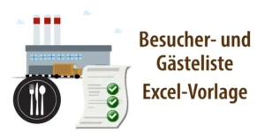 Titelbild für Artikel "Besucherliste und Gästeliste Excel Vorlage"