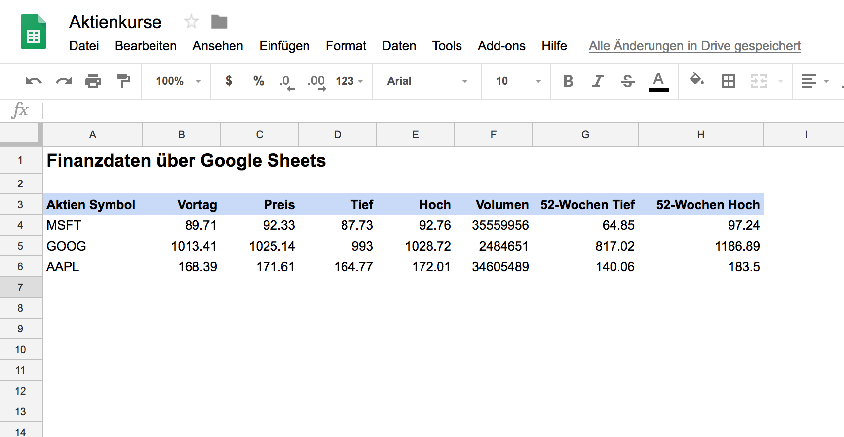 google finance app for mac