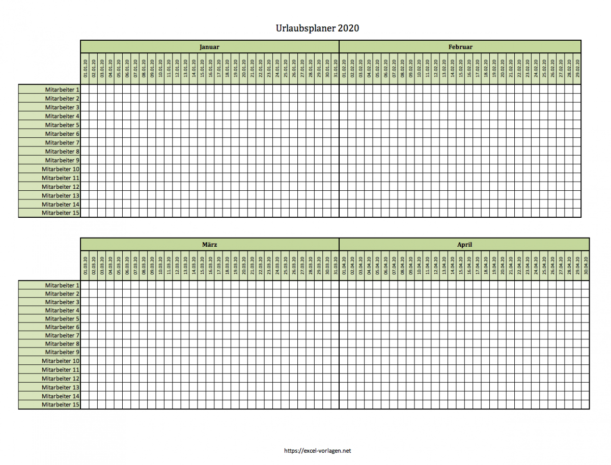 Urlaubs- und Ferienplaner 2020