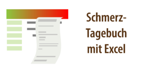 Schmerztagebuch mit Excel [kostenlose Excel-Vorlage]