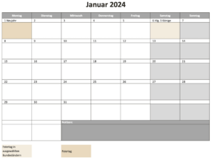 6 Excel-Vorlagen Zur Perfekten Jahresplanung 2024