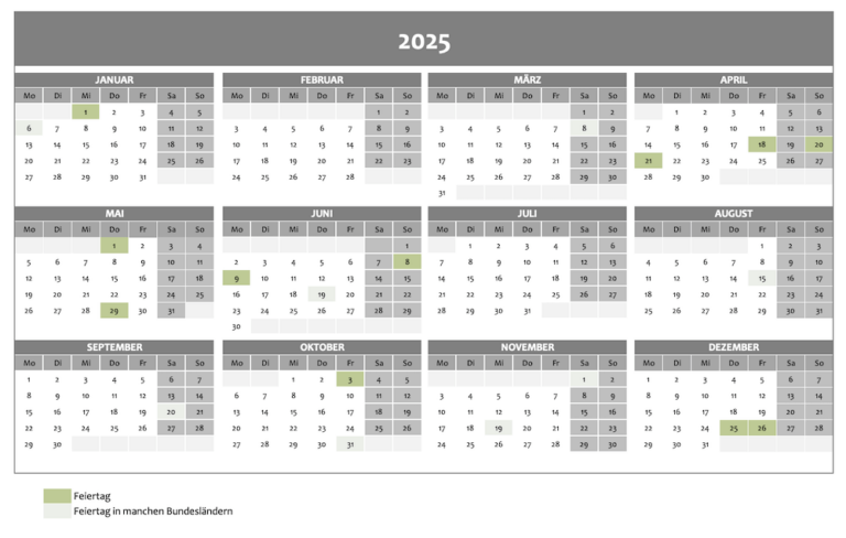 6 Excel-Vorlagen zur perfekten Jahresplanung 2025