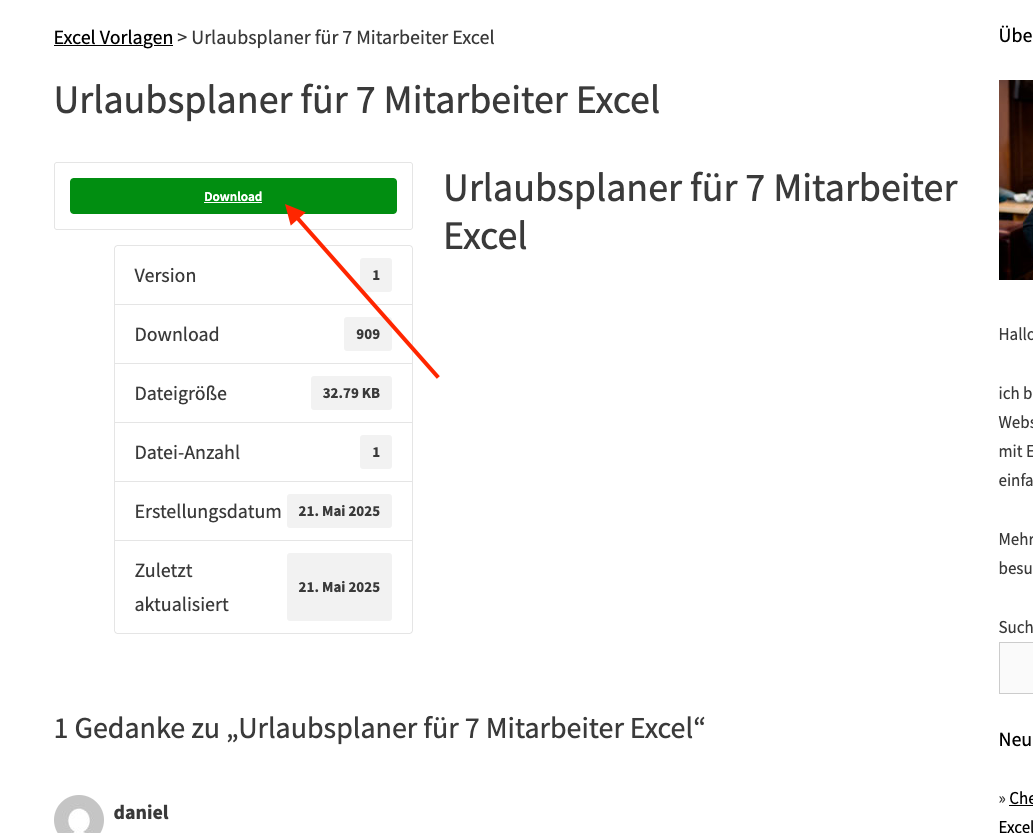 Datei-Download Excel