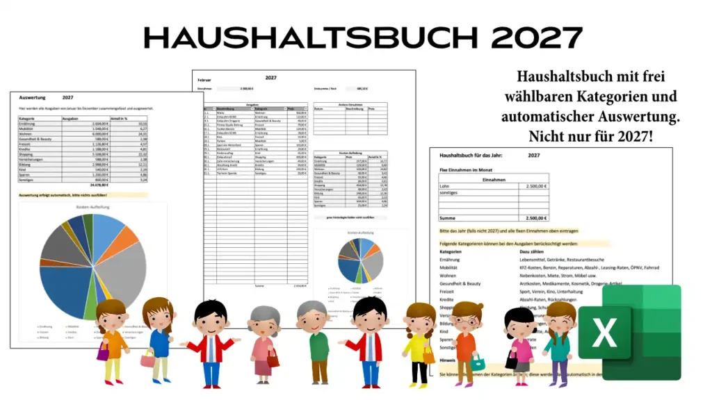 Banner für Haushaltsbuch mit Excel